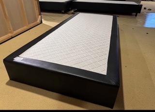 Losse boxspring, zwart